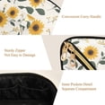thumbnail image 5 of FORMRS Makeup Bag Travel Cosmetic Organizer for Women Fold Flat Zipper Pouch with Handle, Sunflower Pattern, 5 of 8