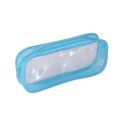 thumbnail image 3 of Trousse à Crayons Transparente en PVC avec Fermeture Éclair, Pochette de Rangement Portable pour Papeterie, Bleu Ciel, 3 of 9