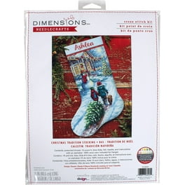 Dimensions Counted Cross Stitch Kit 16 Long-Santa's Sidecar Stocking (14 Count)