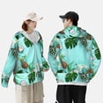 thumbnail image 6 of Sigee Tropical Pineapple Print UPF50+ Men's Sun Protection Hoodie Shirt SPF UV Shirt Long Sleeve Fishing Outdoor Lightweight, S-3XL, 6 of 9