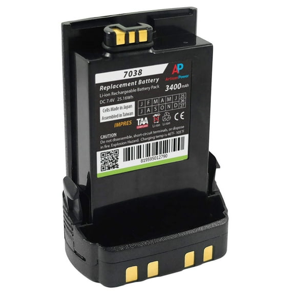 Replacement Battery for Motorola APX7000, APX6000 & SRX2200. IMPRES. 2500 mAh