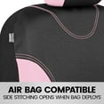 thumbnail image 4 of BDK UltraSleek Pink Seat Covers for Cars Full Set, Two-Tone Front Seat Covers with Matching Back Seat Cover, Stylish Car Seat Covers with Split Bench Design, Automotive Interior Covers, 4 of 8