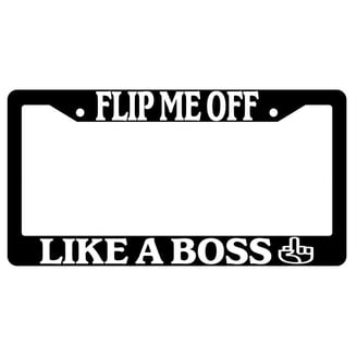 My Other Ride Is Your Mom Black Plastic License Plate Frame – Matte Finish, Fits Front Or Rear