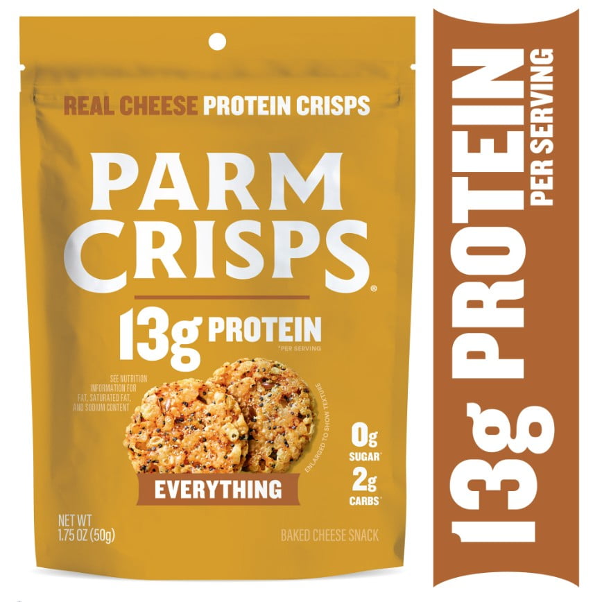 ParmCrisps Everything Cheese Oven-Baked Cheese Crisps Snack Crackers, 1.75 oz