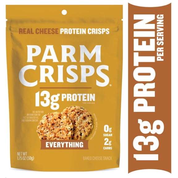 ParmCrisps Everything Cheese Oven-Baked Cheese Crisps Snack Crackers, 1.75 oz