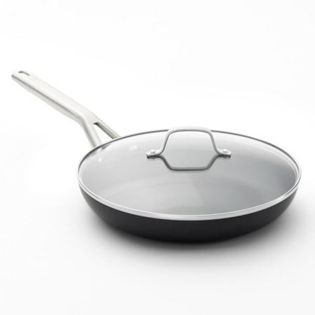 Condition photo showing New/Like New for Calphalon 10" Hard Anodized Nonstick Fry Pan with Lid: Non-Toxic Skillet, Oven & Dishwasher Safe, Gas & Electric Compatible