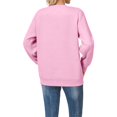 thumbnail image 4 of VISALY Pullover Crewneck Sweatshirt Tunic Sweatshirt Women's Probably Hungry Likely Deepy Cold Printed Hoodless Hoodie Casual Sweaters Hoodie for Women Pullover Women's Pullover Pink L, 4 of 5