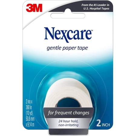 3M Nexcare Gentle Paper Tape, Non Irritating, 2 Inches by 10 Yrd, 1 Ea
