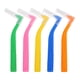 thumbnail image 1 of 5 cepillos interdentales en forma de L, cepillos de dientes con mango largo, hilo dental, palillo interdental en ángulo., 1 of 7