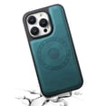 thumbnail image 3 of Dteck Phone Case for iPhone 15, Strong Magnet Compatible with Mag-Safe Accessory, Shockproof Vintage PU Leather Women Girs Non-Slip Grip Protective Cover, Blue, 3 of 4