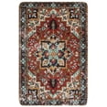 thumbnail image 2 of xianlin-Collection Traditional Oriental Area Rug - 2’ X 3’ Faux Wool Non-Slip Distressed Vintage Area Rug Small Accent Throw Rugs Floor Carpet for Door Mat Entryway Bedrooms Decor (2’ X 3’, Red), 2 of 4