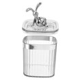 thumbnail image 3 of HOOWIFFY Clear Cotton Pad Box Cotton Swabs Container Luxury Transparent Design for Home Users 1Set, 3 of 7