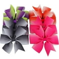 thumbnail image 5 of MUCHENGGIFT 120PCS 3inch Grosgrain Ribbon Polka Dot Pinwheel Hair Bows Boutique Rainbow Bows Alligator Clips For Girls Toddlers Teens(60Colorsx2), 5 of 14