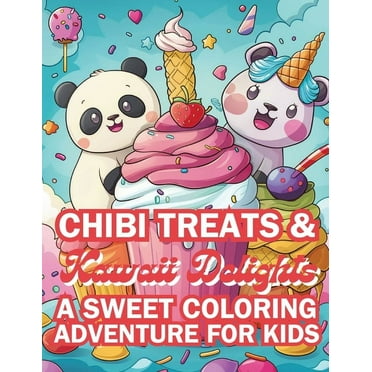 Colorful Adventures Chibi Treats & Kawaii Delights A Sweet Coloring Adventure for Kids: Adorable Characters and Irresistible Sweets with 4 I, (Paperback)