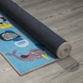 thumbnail image 4 of Ottomanson Machine Washable Flatweave Planes 4x6 Kids Play Mat Area Rug, 4' x 6', Blue, 4 of 11