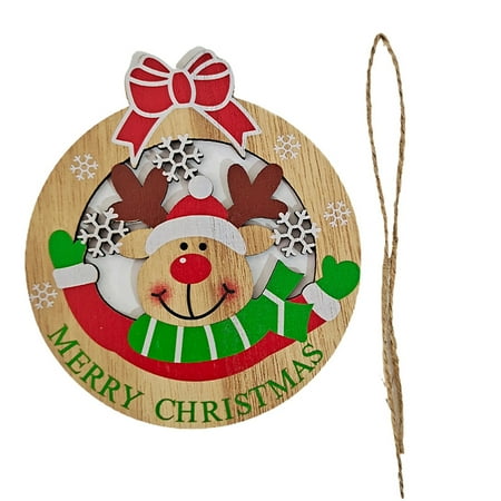 

Ruanlalo Hanging Pendant Eye-catching 5Pcs Add Atmospheres Christmas Art Plaque Space-saving Fashion for Home