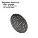 thumbnail image 2 of Regadera Redonda 20 cm Media y Baja Presion Rubinett  Negro Mate Acero Inoxidable Sin Brazo, 2 of 4