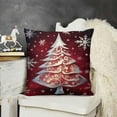thumbnail image 2 of Christmas Pillow Covers Merry Christmas Decorative Red White Throw Pillow Covers Decoration for Home Couch, 2 of 5
