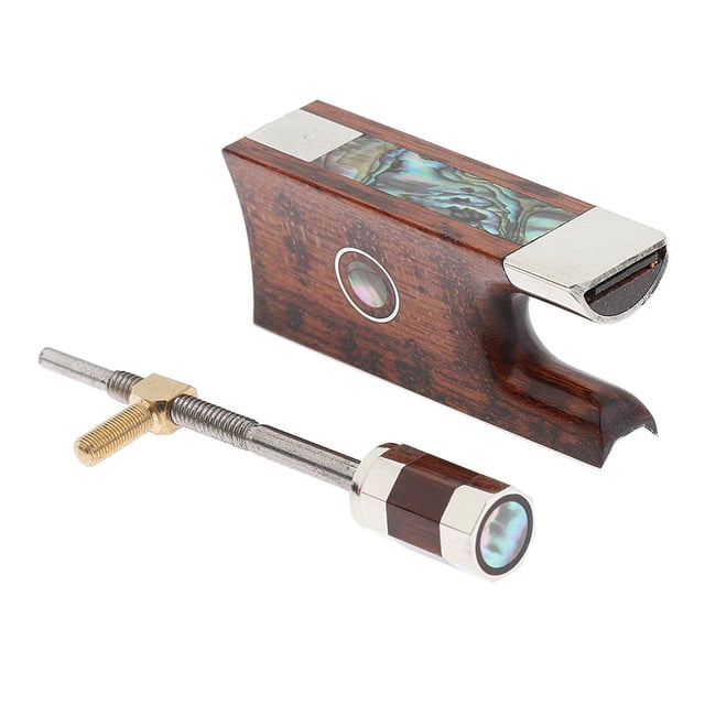 Musically 4/4 3/4 Violin Snakewood Bow Frog Inlay For Violinist