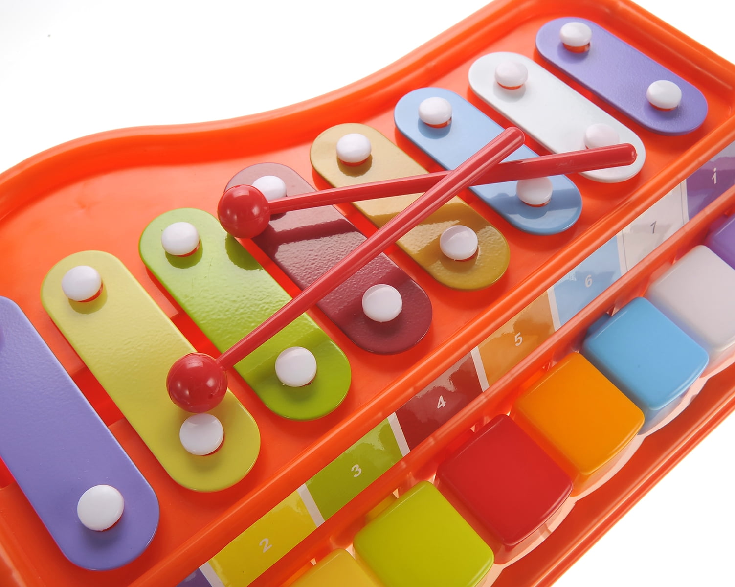 Music Magic PlayWorld 2 In 1 Xylophone - Piano with Music Sheet, Songbook