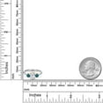 thumbnail image 6 of Gem Stone King 925 Silver and 10K Yellow Gold White Topaz and London Blue Topaz Engagement Ring for Women | 2.16 Cttw | Oval 8X6MM | Gemstone November Birthstone | Size 9, 6 of 6