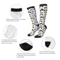 thumbnail image 6 of Fotbe Cartoon Monster Trucks1 print Women's Men's Novelty Crew Socks Cotton Socks Knee High Socks for Walking,Running,Nurses,Pregnancy, 6 of 9