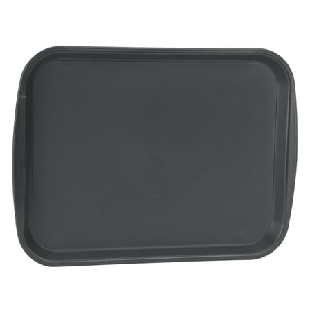 Traex 1014-06 Black Plastic 10 x 14 Fast Food Tray - 24 / CS"