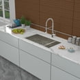 thumbnail image 3 of Double Bowl(60/40) Undermount Sink- 28"x19"x10" Double Bowl Kitchen Sink 16 Gauge with Two 10" Deep Basin, 3 of 7