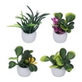 thumbnail image 3 of Bonsái En Miniatura, Planta En Maceta Para Casa De Muñecas Que No Destiñe, Resistente Al Agua, 4 Piezas, Delicada Y Realista Para Decoración De Jardín De Casa De Muñecas 1:12, 3 of 8