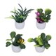 thumbnail image 3 of Planta en maceta para casa de muñecas, flor Artificial en miniatura, bonsái pequeño para decoración de jardín, casa de muñecas 1:12, 4 Uds., 3 of 9