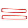 thumbnail image 2 of Front Grille Cover Trim, Scratch Resistant 2 Pcs Anti Fade Sturdy Front Grille Inserts  For Car Adaptations Red, 2 of 8