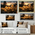 thumbnail image 4 of Designart "Daffodils landscape Sunset I" Floral Floater Framed Canvas Print, 4 of 7