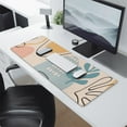 thumbnail image 2 of Long Mouse Pads for Desk,Orange Boho Abstract and Plant Pattern Desk Mats on Top Of Desks, Desk Mouse Pad Extra Large with 3mm Non-Slip Base and Stitched Edge for Gaming,Office,Work,Home 31.5"x11.8", 2 of 6