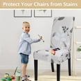 thumbnail image 5 of Printed Dining Room Chair Covers Set of 4, Stretch Kitchen Chair Covers Washable Parsons Chair Slipcover Removable Dining Chair Protectors for Hotel,Ceremony(Floral Pattern3), 5 of 6
