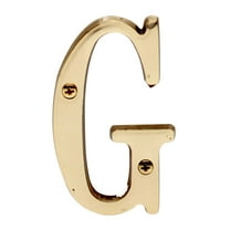Letter "G" House Letters Solid Bright Brass 3" Renovators Supply