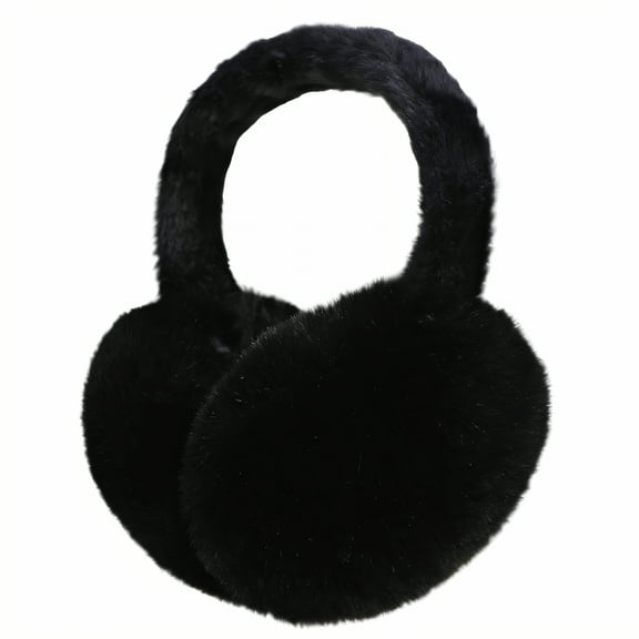 TELOLY Ear Muffs,Lightweight Compact Structure Ear Muffs for Kids,Easy Carry Solution Womens Ear Muffs,Black