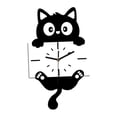 thumbnail image 4 of Reloj de pared decorativo silencioso de acrílico con diseño de dibujos animados y cola oscilante para la habitación sala de estar., 4 of 9
