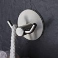 thumbnail image 2 of Ganchos de baño, Ganchos autoadhesivos de acero inoxidable, Impermeables, Organizador de ducha para toallas, Albornoces, Plata, ., 2 of 8