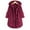 Wine, variant on DuoJiaJ Pocket Coat Irregular Long Hooded Button Sleeve Plus Size Women Women's Coat Womens Lightweight Winter Coat Red M