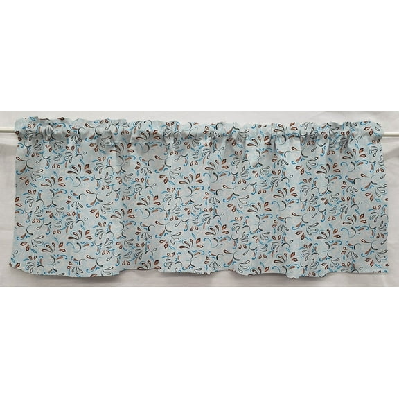 Paisley Curtain Panels by Penny's Needful Things (Set of 2) 84 Inch Long LINED (Blue)