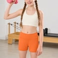 thumbnail image 4 of Ymyiu Toddler Biker Shorts Girls Shorts Kids Toddler Girl Bike Under Dress Shorts 5T 6T (Orange,5-6 Years), 4 of 6