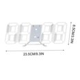 thumbnail image 3 of 3d Led Digital Clock Wall Deco Glowing Night Mode Adjastable Electronic Table Clock Wall Clock Decoration Living Room Led Clock, 3 of 5