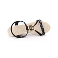 thumbnail image 5 of BLISSFUL STEP Women's Shoes Slingback Bohemia Rhinestone Open Toe Platform Heel Wedge Sandals Black 8, 5 of 7