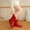 #489-Red, variant on Roncen Fuzzy Socks for Women Slipper Socks Fluffy Cute Animal Indoor Non-slip Slipper Mid-calf-socks Comfy Winter Gifts