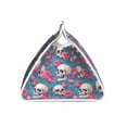 thumbnail image 3 of Lsque happy Skull rose Printed Long Tissue Box Cover Holder, Facial Paper Organizer Dispenser,Triangle with Bottom Belt, PVC Leather Decorative Organizer, 3 of 9