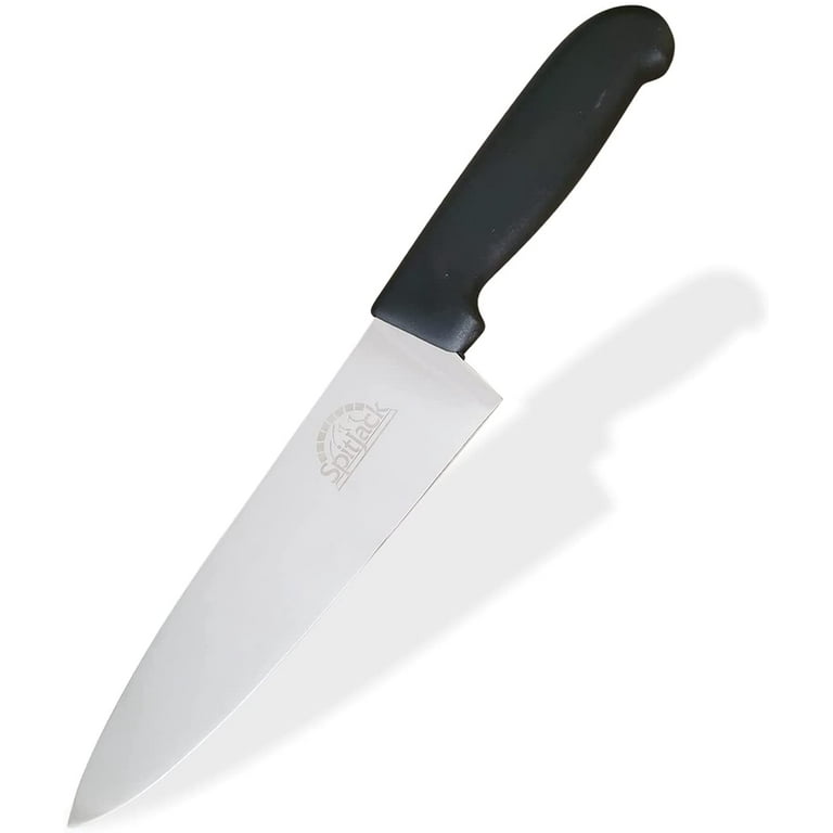SpitJack Chef's Knife. Home Kitchen, BBQ and Professional Chef. Stainless  Steel 8 Inch Blade. 