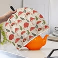 thumbnail image 3 of HELLHERO Teapot Protective Easy to Clean Mushroom and Green Leaf Pattern Warming & Insulating for Women, 3 of 8