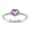 Simulated Ruby, variant on All in Stock Simulated Ruby Cubic Zirconia Promise of Love Heart Ring Sterling Silver Size 8