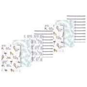 Luvable Friends Hudson Baby Flannel Burp Cloths 7pk, Safari Adventure