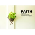 thumbnail image 1 of Decal - Peel & Stick Wall Sticker : Faith It Does Not Make Things Easy. It Makes Them Possible. Luke 1:7 Text Lettering Quote Bedroom Living Room Home Decor Picture Art Size :14 Inches x 28 Inches, 1 of 2